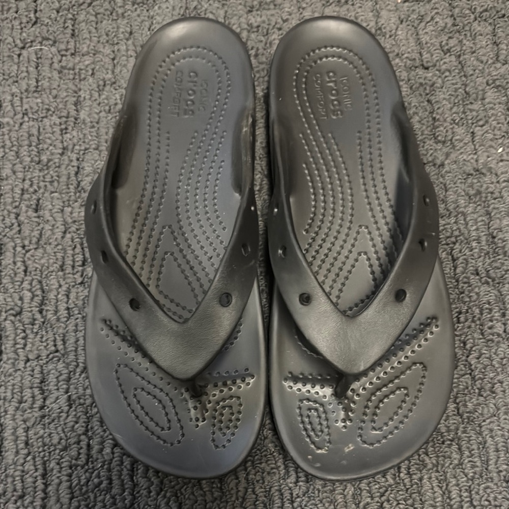 CROCS charm flip flop iconic comfort size 10 women